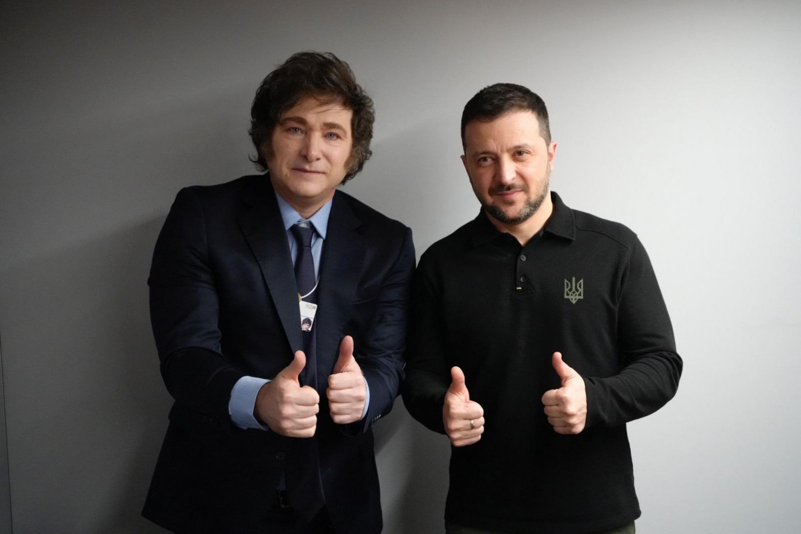 Хавиер Милей изтри всичките си снимки със Зеленски