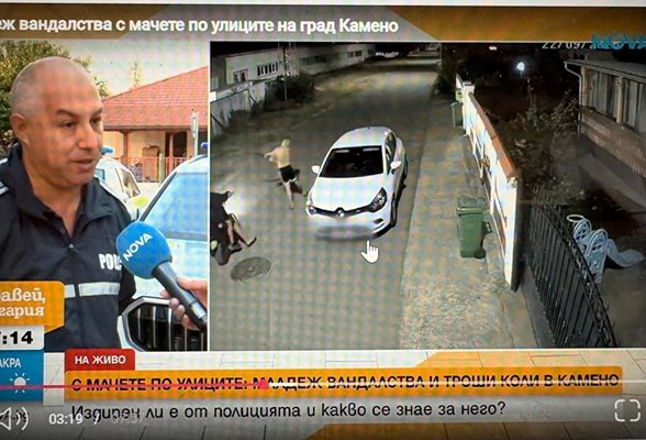 17-годишен потроши кола с мачете