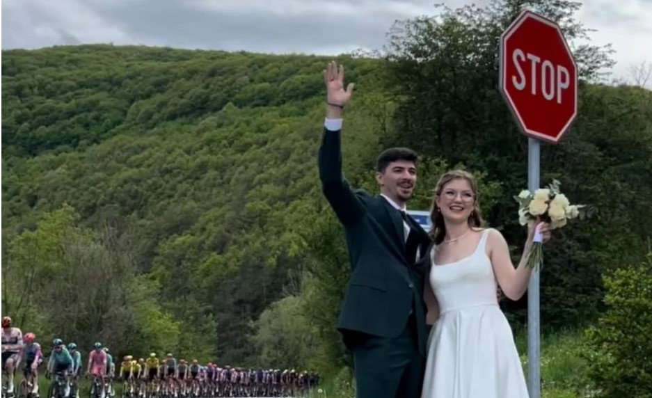 Giro d’Italia на крилете на любовта: Влюбена двойка си каза 