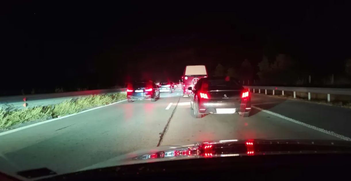 Огромно задръстване на АМ 