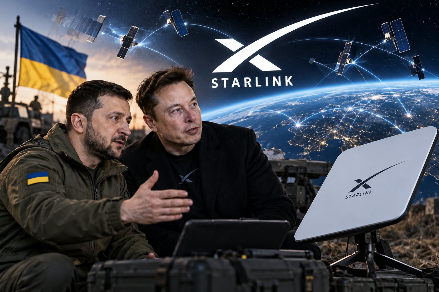 Зеленски умолява Илон Мъск да възстанови нормалната работа на Starlink, надявайки се, че става въпрос просто за грешка. Но не е грешка
